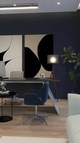State Life Building 09 sixth floor: Portrait study of the chief office. Concept visualisation.