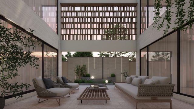 Where architecture breathes — a quiet interplay of light, texture, and greenery, designed for moments of pause.